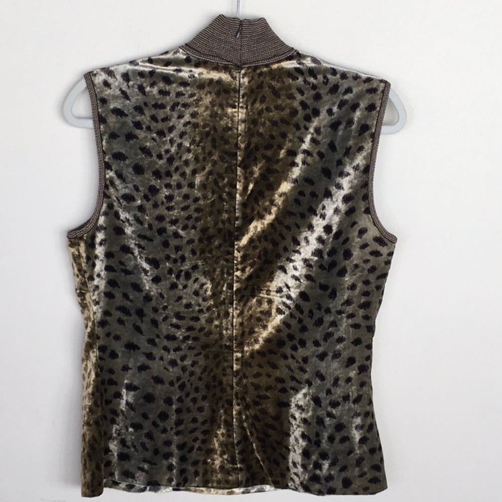 Emanuel Ungaro, Animal Print Velvet Top - Picture 2 of 5